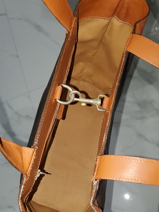 🇮🇹Vintage Celine Brown Macadam Triomphe  Large Tote Bag🤎 - Picture 9 of 16
